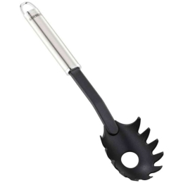 Κουτάλα Ζυμαρικών 24060 Inox-Black Leifheit Ατσάλι,Πλαστικό