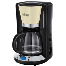Καφετιέρα Γαλλικού Με Οθόνη Lcd Colours Plus 24033-56 1,25lt 1000W Black-Cream Russell Hobbs Ατσάλι,Πλαστικό