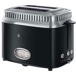 Φρυγανιέρα 2 Θέσεων Retro 21681-56 1200W Black Russell Hobbs Ανοξείδωτο Ατσάλι