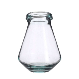 Βάζο Γυάλινο 1550-8 12,5x12,5x16cm Clear Supergreens Γυαλί
