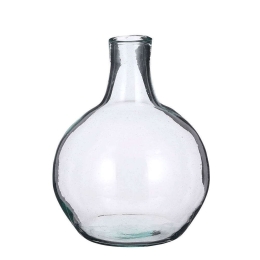 Βάζο Γυάλινο 7550-8 18x18x24cm Clear Supergreens Γυαλί