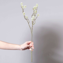 Τεχνητό Κλαδί Κορονίλλα 7541-7 7x55cm White Supergreens Πολυέστερ