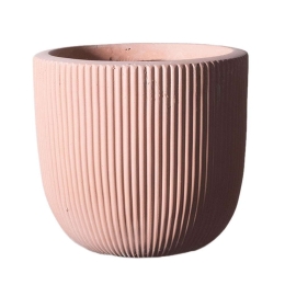 Κασπώ Πήλινο Στρογγυλό Stripe XL D-8940-8 44x44x36,5cm Somon Supergreens Πηλός