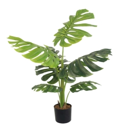 Τεχνητό Φυτό Monstera Deliciosa 0860-6 60x60x90cm Green Supergreens Πολυαιθυλένιο