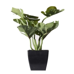 Τεχνητό Φυτό Μονστέρα Deliciosa 9060-6 14x18x22cm Green Supergreens Πολυαιθυλένιο
