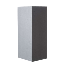 Κασπώ Πήλινο Δαπέδου Rocky  S A-7050-8 Γκρι 20x20x50cm Grey Supergreens Πηλός