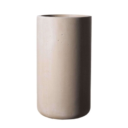Κασπώ Πήλινο Κύλινδρος L Rocky C-0150-8 42x42x70cm Beige Supergreens Πηλός