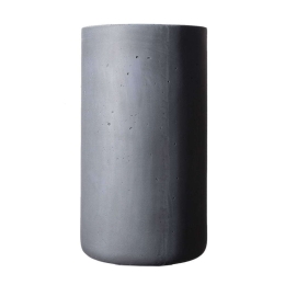 Κασπώ Πήλινο Κύλινδρος L Rocky C-9050-8 42x42x70cm Grey Supergreens Πηλός