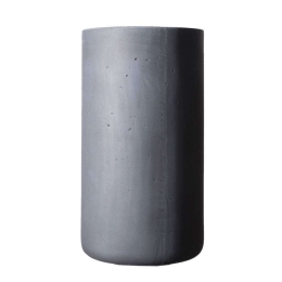 Κασπώ Πήλινο Κύλινδρος Rocky M B-9050-8 34x34x61cm Grey Supergreens Πηλός
