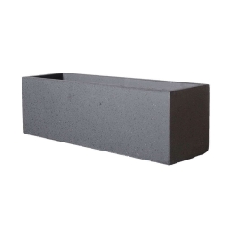 Κασπώ Πήλινο Ορθογώνιο Terazzo S A-1150-8 60x19x19cm Black Supergreens Πηλός