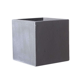 Κασπώ Πήλινο Τετράγωνο Rocky L C-6050-8 40x40x40 Grey Supergreens Πηλός