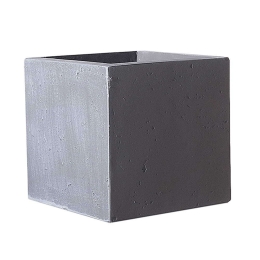 Κασπώ Πήλινο Τετράγωνο Rocky XL D-6050-8 50x50x50 Grey Supergreens Πηλός