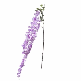 Τεχνητή Κρεμαστή Γλυσίνια 0151-7 25x180cm Purple Supergreens Πολυέστερ