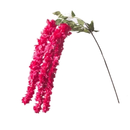 Τεχνητή Κρεμαστή Γλυσίνια 5051-7 30x130cm Fuchsia Supergreens Πολυέστερ