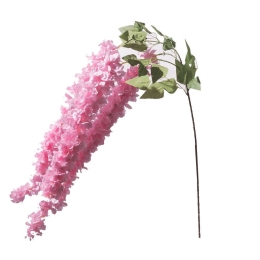 Τεχνητή Κρεμαστή Γλυσίνια 7051-7 30x130cm Powder Pink Supergreens Πολυέστερ