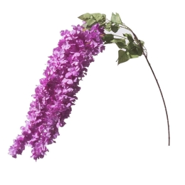 Τεχνητή Κρεμαστή Γλυσίνια 8051-7 30x130cm Purple Supergreens Πολυέστερ