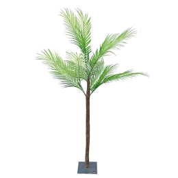 Τεχνητό Δέντρο Φοίνικας Χαμαιδώρεα 7570-6 140cm Green Supergreens Υαλοβάμβακας