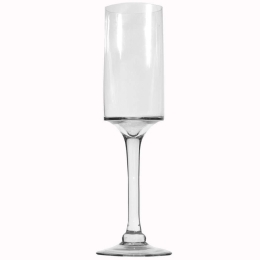 Βάζο Γυάλινο 7630-8 13,5x13,5x41cm Clear Supergreens Γυαλί