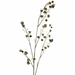 Τεχνητό Κλαδί Πέρλα 9970-7 85cm Bronze Supergreens Πολυέστερ