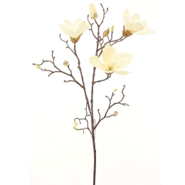 Τεχνητό Κλωνάρι Μανόλια 9280-7 104cm White Supergreens Πολυαιθυλένιο