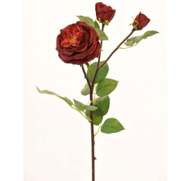 Τεχνητό Κλωνάρι Τριαντάφυλλο 1820-7 61cm Red Supergreens Πολυαιθυλένιο