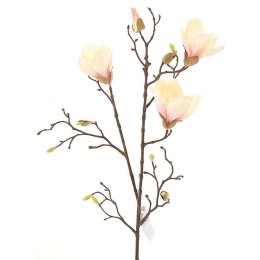 Τεχνητό Κλωνάρι Μανόλια 9820-7 85cm Cream Supergreens Πολυαιθυλένιο