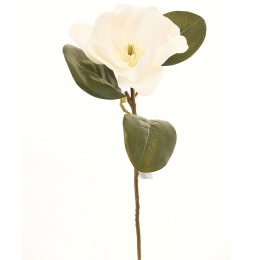 Τεχνητό Κλωνάρι Μανόλια 0920-7 70cm White Supergreens Πολυαιθυλένιο