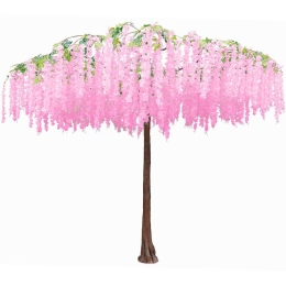 Τεχνητό Δέντρο Γλυσίνια 5480-6 370x290cm Pink Supergreens Υαλοβάμβακας