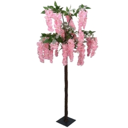 Τεχνητό Δέντρο Γλυσίνια 7380-6 160cm Pink Supergreens Υαλοβάμβακας