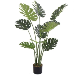 Τεχνητό Δέντρο Μονστέρα 8450-6 30x30x120cm Green Supergreens Πολυαιθυλένιο