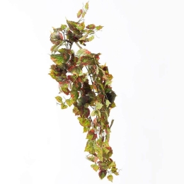 Tεχνητός Κρεμαστός Φίκος Afzelii 4751-7 90cm Multi-Green Supergreens Πολυαιθυλένιο