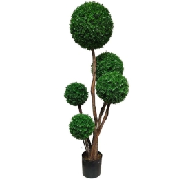 Τεχνητό Δέντρο Πυξάρι Πενταπλό 8740-6 150cm Green Supergreens Πολυαιθυλένιο