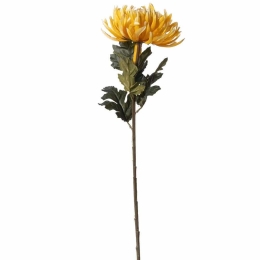 Τεχνητό Κλωνάρι Χρυσάνθεμο 0761-7 63cm Yellow Supergreens Πολυέστερ