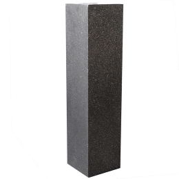 Ανθοστήλη Πήλινη Terazzo B-6150-8 28x28x100cm Black Supergreens Πηλός