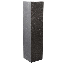 Ανθοστήλη Πήλινη Terazzo C-6150-8 36x36x120cm Black Supergreens Πηλός