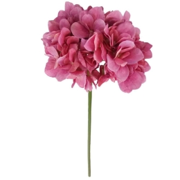 Τεχνητό Λουλούδι Ορτανσία 8251-7 53cm Fuchsia Supergreens Πολυαιθυλένιο,Ύφασμα