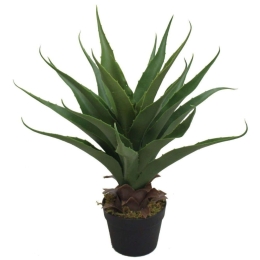 Τεχνητό Φυτό Αλόη Azzure 1101-6 90cm Green Supergreens Πολυαιθυλένιο,Ύφασμα
