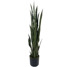 Τεχνητό Φυτό Σανσεβιέρα Trifasciata 7411-6 100cm Green Supergreens Ύφασμα,Πλαστικό