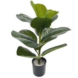 Τεχνητό Φυτό Φίκος Λυράτα 3511-6 50cm Green Supergreens Ύφασμα,Πλαστικό