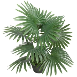 Τεχνητό Φυτό Φοίνικας Washingtonia 8001-6 48cm Green Supergreens Πολυαιθυλένιο,Ύφασμα