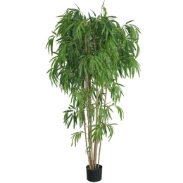 Τεχνητό Δέντρο Μπαμπού Lagoon 7450-6 183cm Green-Beige Supergreens Πολυαιθυλένιο,Ύφασμα