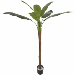 Τεχνητό Δέντρο Μπανανιά Musa Vertica 3411-6 160cm Green-Brown Supergreens Πλαστικό, Ύφασμα