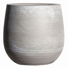 Κασπώ Πήλινο Victor 6670-8 21x21x19cm Grey Supergreens Πηλός