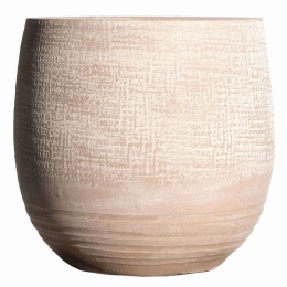 Κασπώ Πήλινο Victor 4670-8 21x21x19cm Beige Supergreens Πηλός