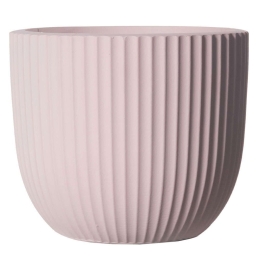 Κασπώ Πήλινο Stripe B-3270-8 34x34x31cm Pink Supergreens Πηλός