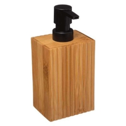 Δοχείο Κρεμοσάπουνου Terre 174533 8,6x6,5x17,5cm Natural-Black 5Five Simply Smart Bamboo