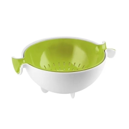 Σουρωτήρι Με Μπωλ 29250084 30x25cm Green-White Guzzini Πλαστικό