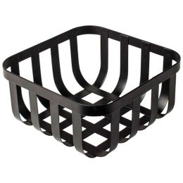 Φρουτιέρα -Ψωμιέρα 01158880 19,5x19,5x9,5cm Black Gusta Μέταλλο