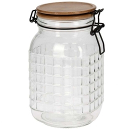 Βάζο Αποθήκευσης CD1002660 1650ml 13,4x11,6x20cm Clear Marva Γυαλί