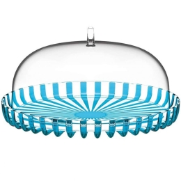 Τουρτιέρα Dolce Vita 12570048 31x16cm Clear-Turkuaz Guzzini Πλαστικό